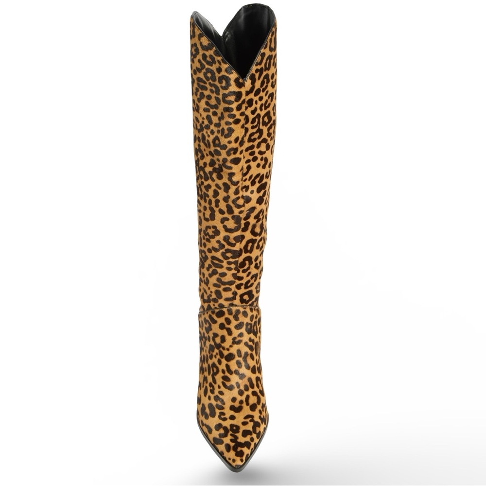 Steve Madden Leopard Print Heeled Boots - Picture 4 of 8
